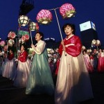 Traditional lanterns and dress